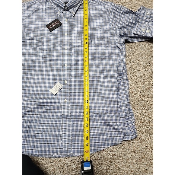 Jos. A. Bank Signature Collection Plaid Wrinkle Free Button-Up Men's Large NWT - Picture 7 of 15